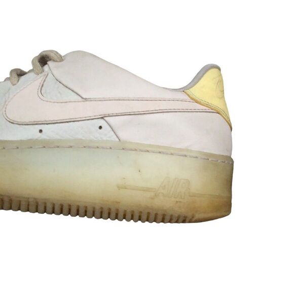 RARE 2018 Nike Air Force 1 Sage Beige Orange Size 9.5 - Picture 13 of 16